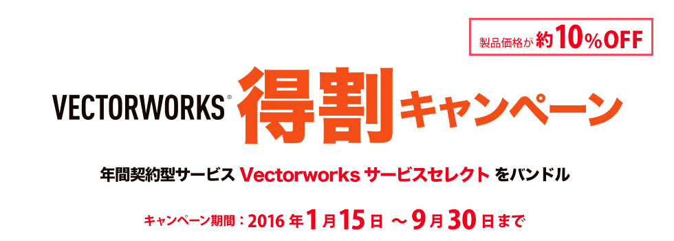 Vectorworks 得割キャンペーン